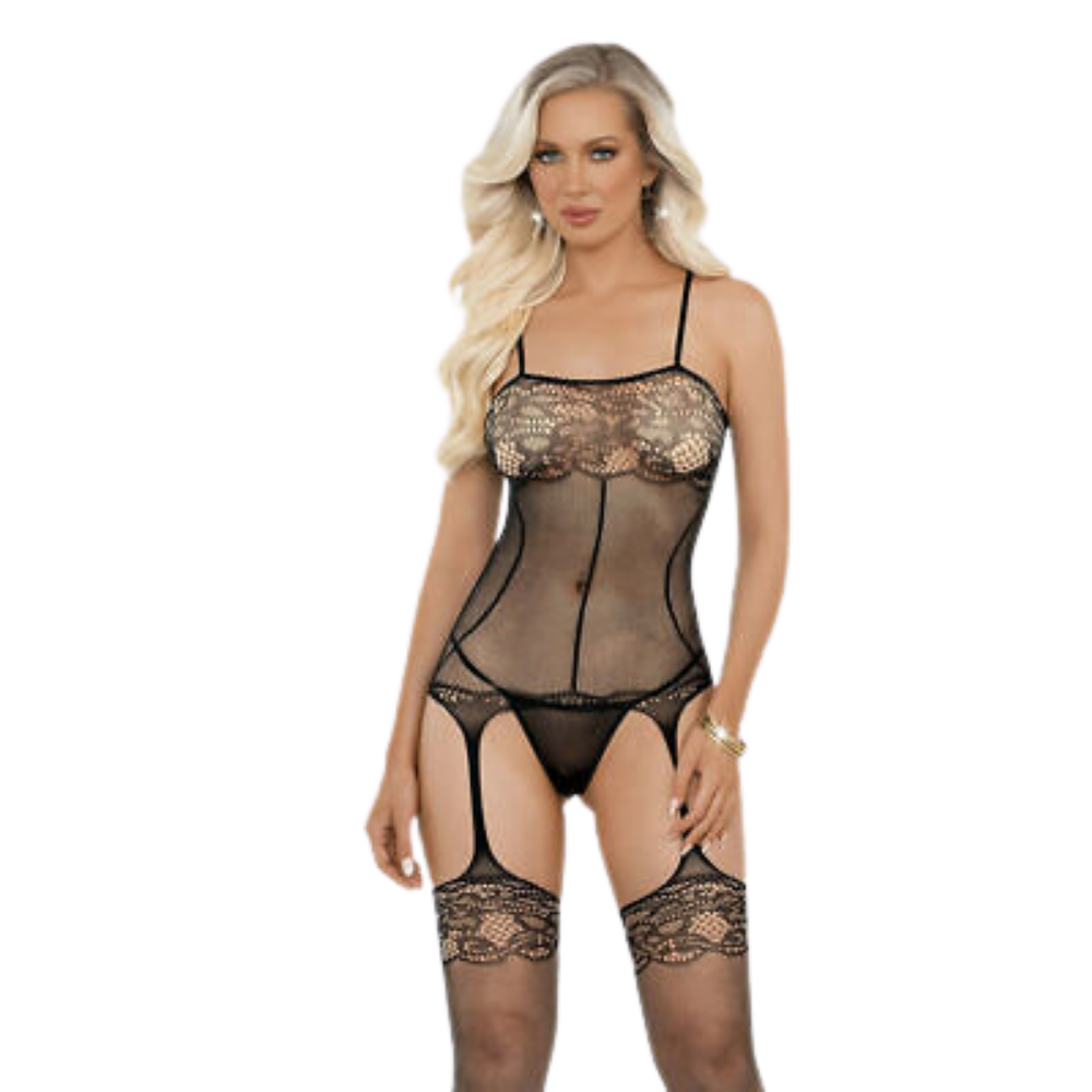 Floral Lace Bodystocking
